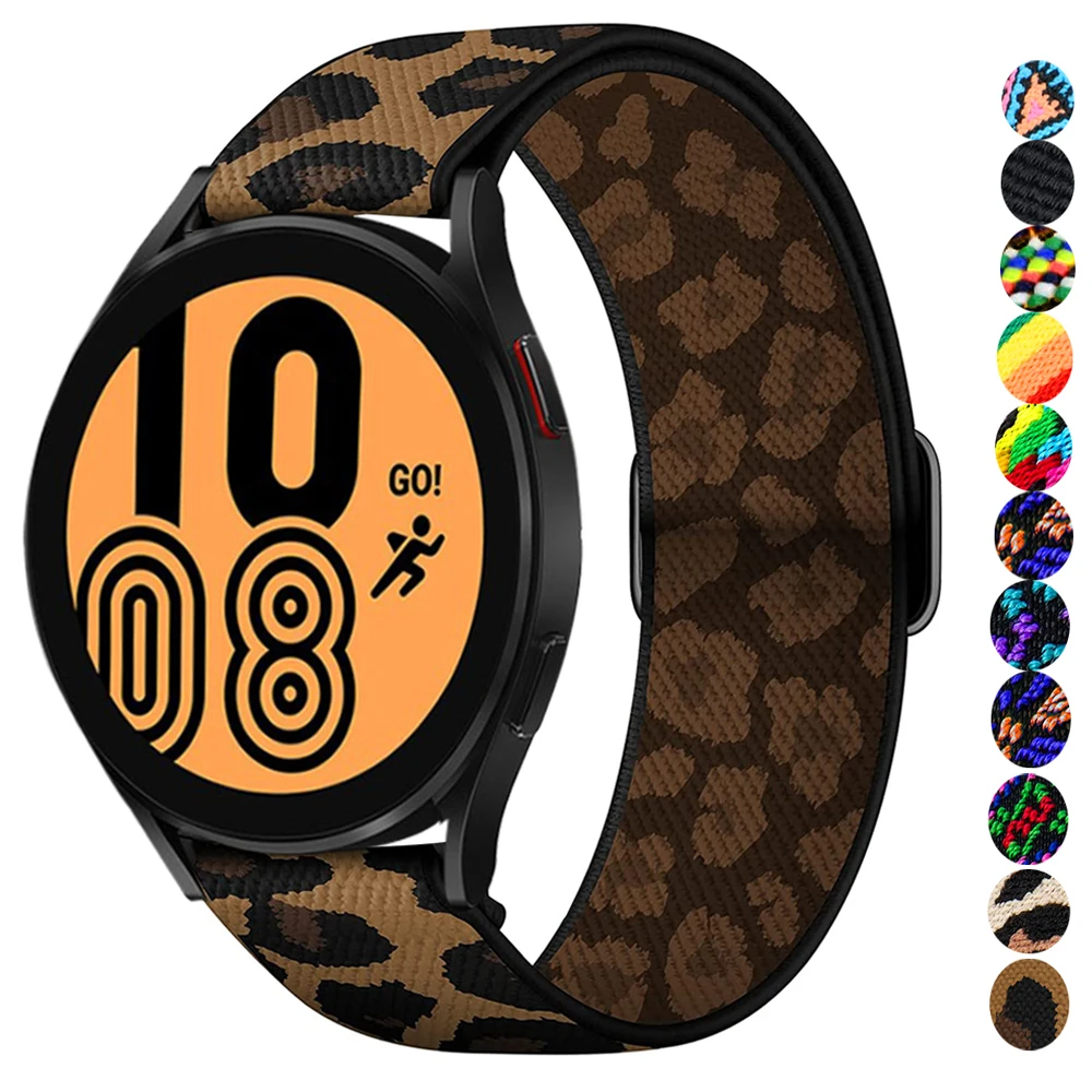 

Ремешок нейлоновый для Samsung Galaxy watch 6 5 4/Classic 46 мм/42 мм/3/Active 2, браслет для Huawei GT/2/2E/Pro, 20 мм/22 мм