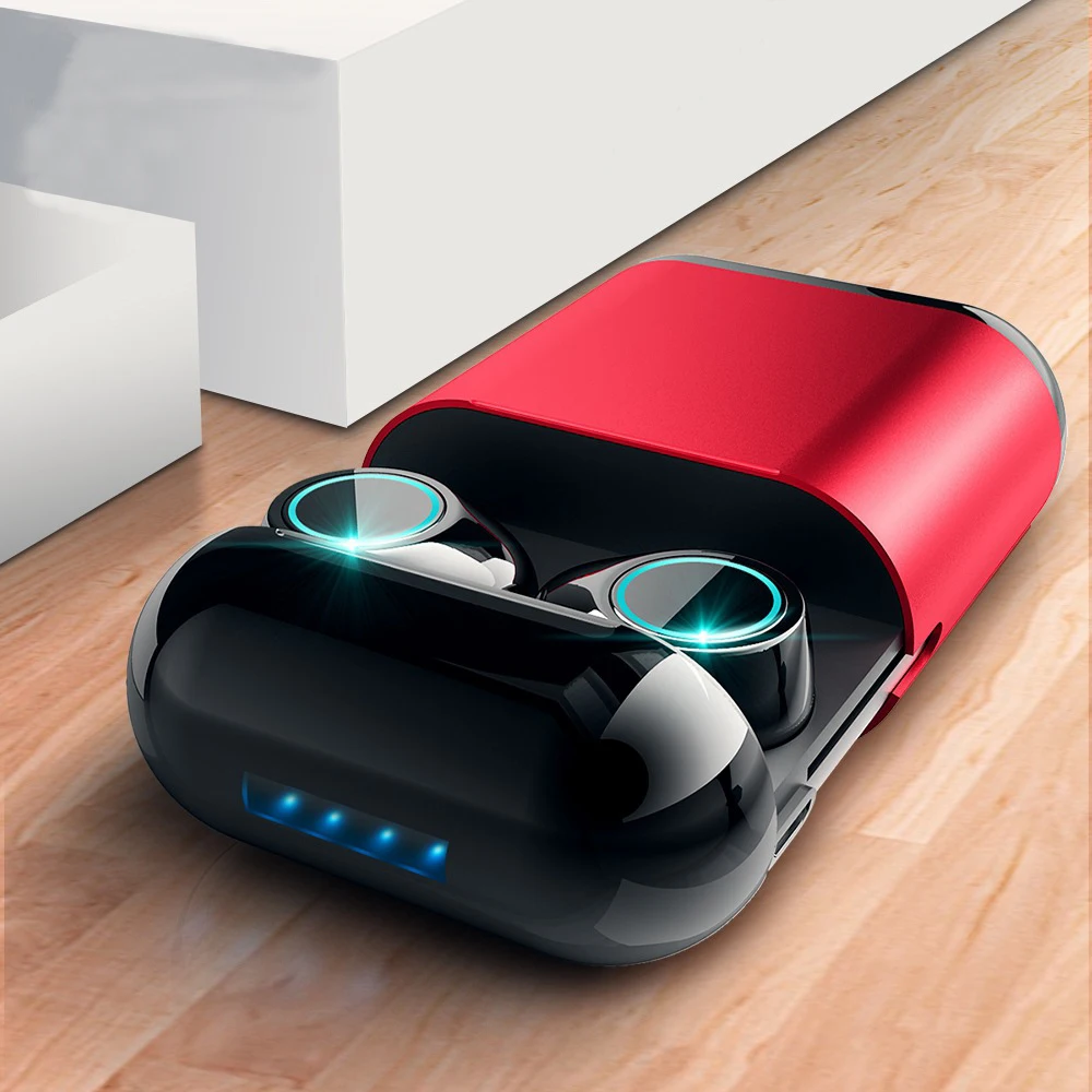 TWS Bluetooth 5,0 наушники стерео беспроводные наушники HiFi Звук спортивные наушники Игровые наушники с зарядным устройством гарнитура для телефона