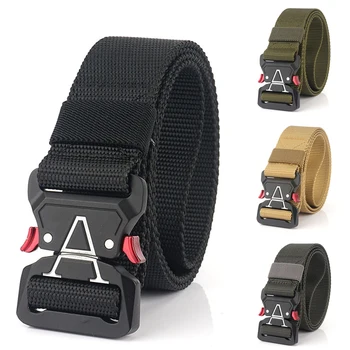 

ZEBERY Tactical Belts Nylon Military Waist Belt with Metal Buckle Adjustable Heavy Duty Training Waist Belt Hunting Accessories