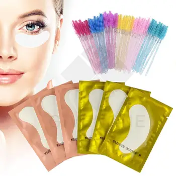

Wholesale Eyelash Extension Patch Eyelash Pad Eye Gel Eyelash Cotton Swab Brush Eyelash Extension Brush Makeup Tool