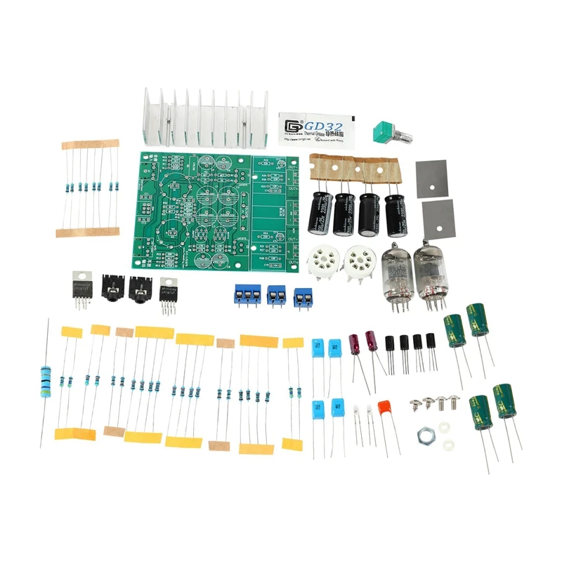 

6J1 Tube Preamplifier o Board LM1875T Power Amplifier Board 30W Preamp Bile Buffer Headphones Amplifier AMP DIY Kits