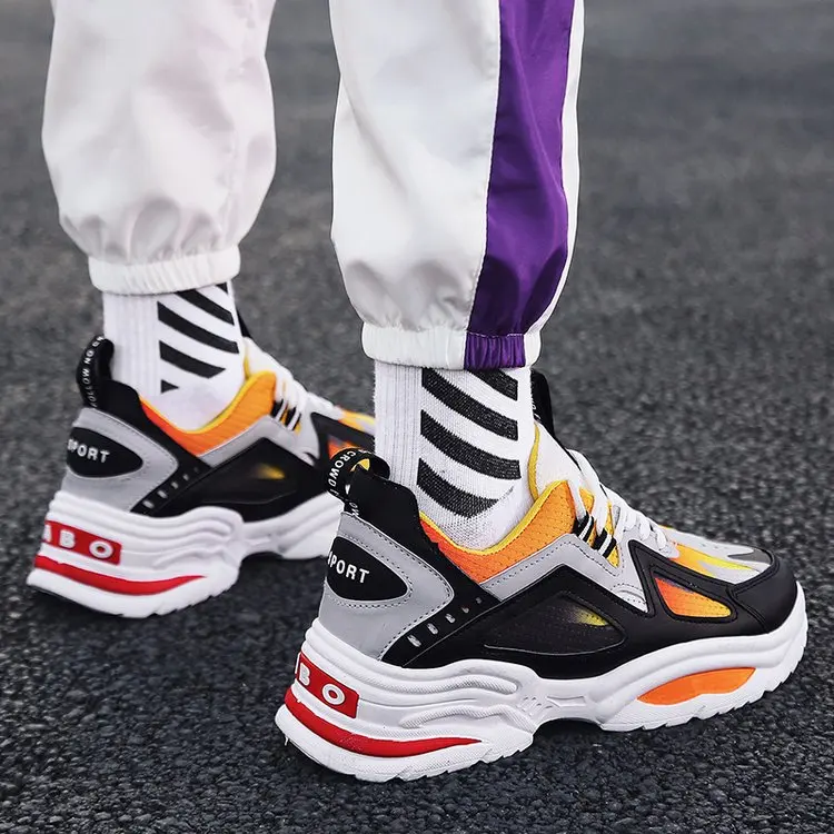 

Designer Casual Shoes Men Yellow Sneakers Black White Walking Footwear Breathable Mesh Sneakers Men Shoes Tenis Masculino