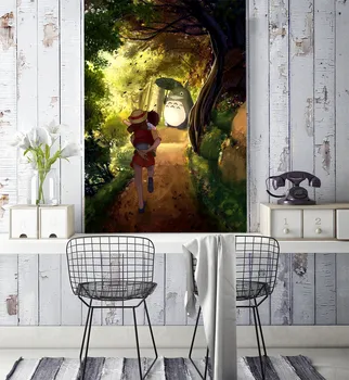 

[Self-Adhesive] 3D My Neighbor Totoro 51356 Japan Anime Wall Paper mural Wall Print Decal Wall Murals