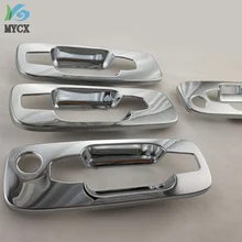 4 шт. ABS хромированные дверные ручки чаши крышки Накладка для Nissan X-Trail 2000-2010 T30 аксессуары модификация автомобиля