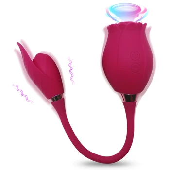Rose Clitoral Sucking Licking Vibrator for Women Clit Sucker G Spot Stimulator Female Masturbator Erotic Sex Toy for Couple Man 1