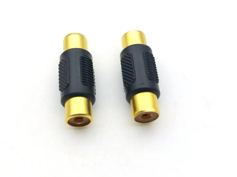 100 шт. Золотой RCA Phono муфта Женский аудио видео разъем|video connector|coupler |