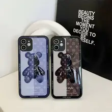 

Luxury Liquid Glass Shockproof And Drop-proof Mobile Phone Case For iPhone 13 12 11 Pro Max Mini X XS XR 7 8 Plus 2021 Pattern