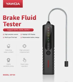 

Car Brake Fluid Liquid Tester Car Brake Liquid Digital Tester Automotive Testing 3 color LED light display Car Diagnostic Tool
