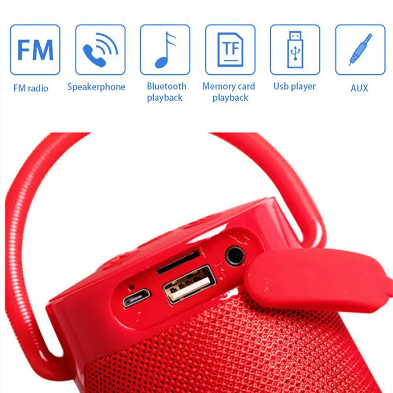 Уличный Bluetooth динамик 30 вт сабвуфер водонепроницаемый портативный музыкальный