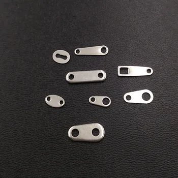 

100pcs/lot Stainless Steel Connectors Chain Tag Stamped Tags End Tags Fit DIY Jewelry Making Bracelet Necklace