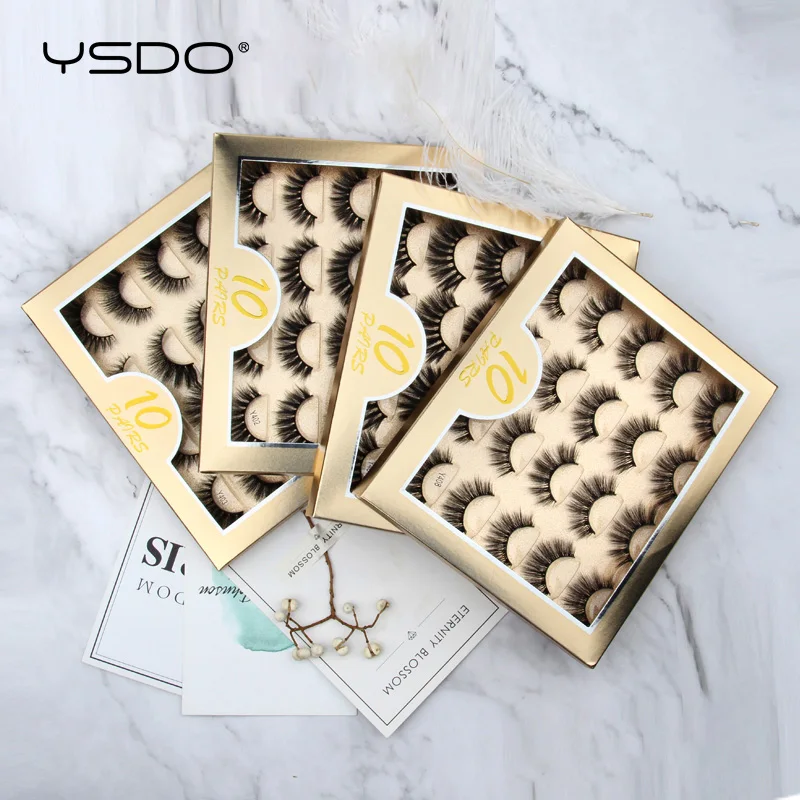 YSDO 5/10 Пар Натуральных 3D Набор накладных ресниц для макияжа норковые ресницы