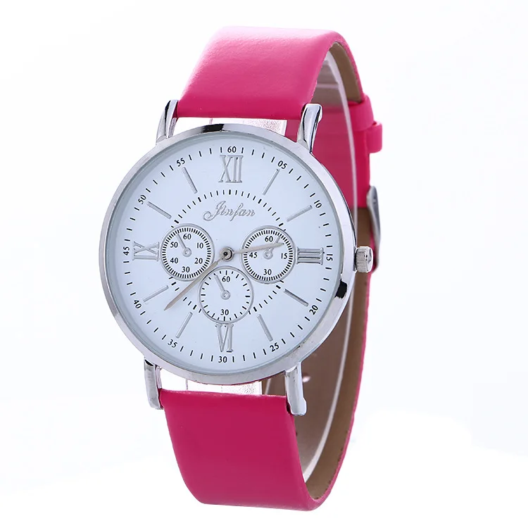 

Hot Sales Business Watch Fake Three Eye Small Dial Ultra-Thin Cool Two Needle Quartz Watch Men's Ladies' Watch