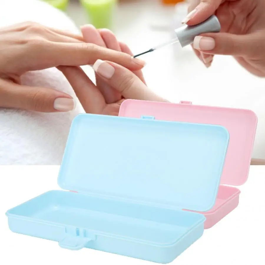 

Nail Art Tool Storage Box Nail File Steel Pusher Manicure Tool Organizer Container Case Nails Accessoires 4