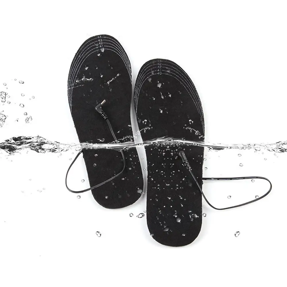 Black Heater Insoles Snow Outdoor Sport Durable Electric Foot Heated Skiing Scalable Clothing Warmer Insoles Shoe