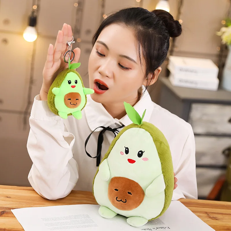 

Dropshipping new arrival plushie avocado soft toy plush avocado keychian peluche pendant doll for kids