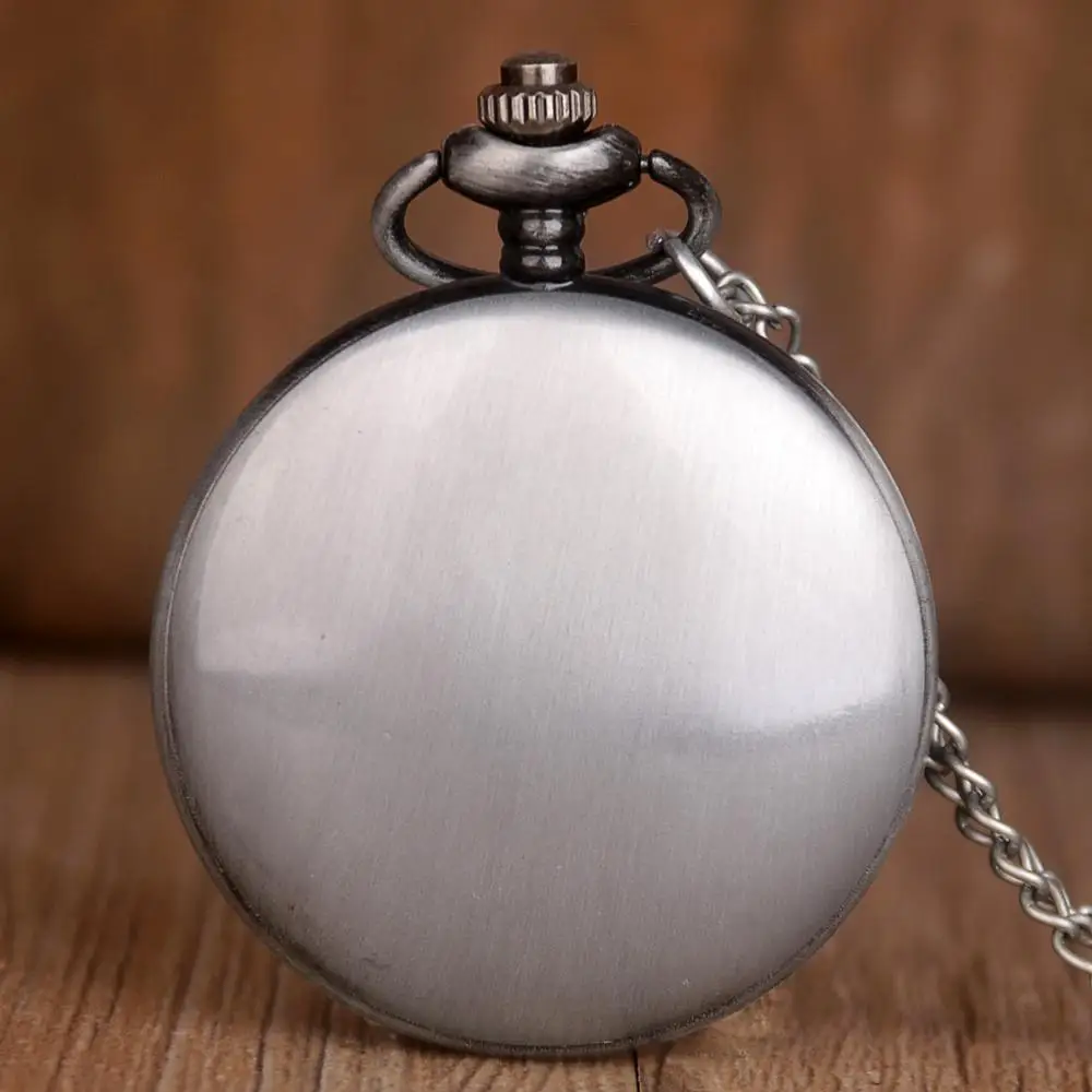 НОВЫЕ антикварные серые Звездные войны кварцевые карманные часы ожерелье кулон рождественские подарочные часы
