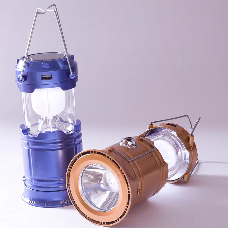 

Lantern LED Solar Rechargeable Camping Lamp USB Camping Light Multi-functional Lantern Hot Sales Lantern