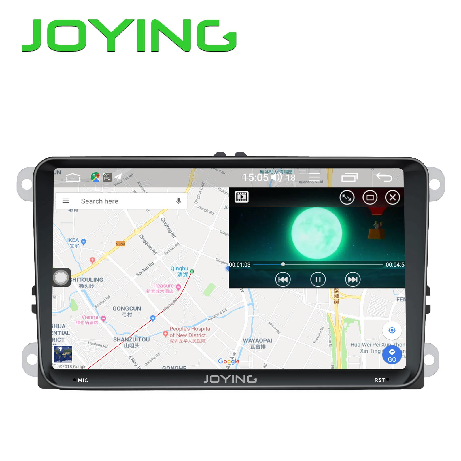 Top 9"Head Unit Octa Core 2GB+32GB Android 8.1 Car Radio Stereo For Volkswagen VW Passat B6 Golf GPS Navigation No DVD Player Mirror 5