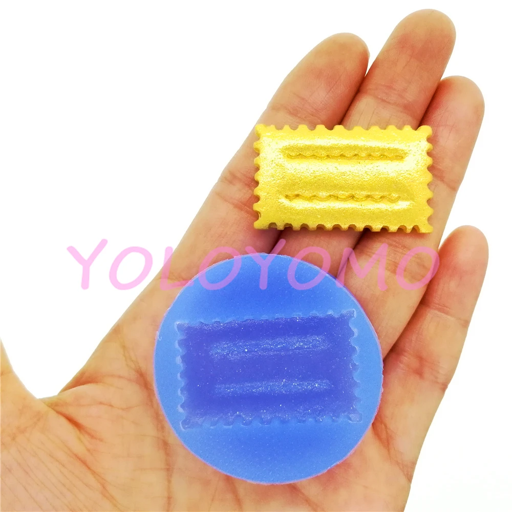 Q478YL 36.2mm x 21.5mm Square Biscuit Cookie Silicone Mold Fondant Cake Decoration Craft Candy Chocolate Resin Clay Art Soap | Дом и сад