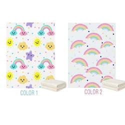 LVYZIHO – couverture polaire personnalisée pour bébé, nuage, arc en ciel, pour fille et garçon, 30x40 / 48x60 / 60x80 pouces 