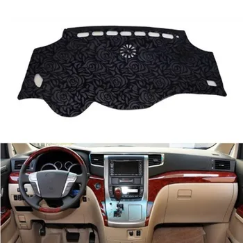 

Rose Pattern Non-slip Dashmat Dash Mat Dashboard Cover Pad Cover Carpet Car Sticker for T-oyota ALPHARD 2011 2012 Car Styling