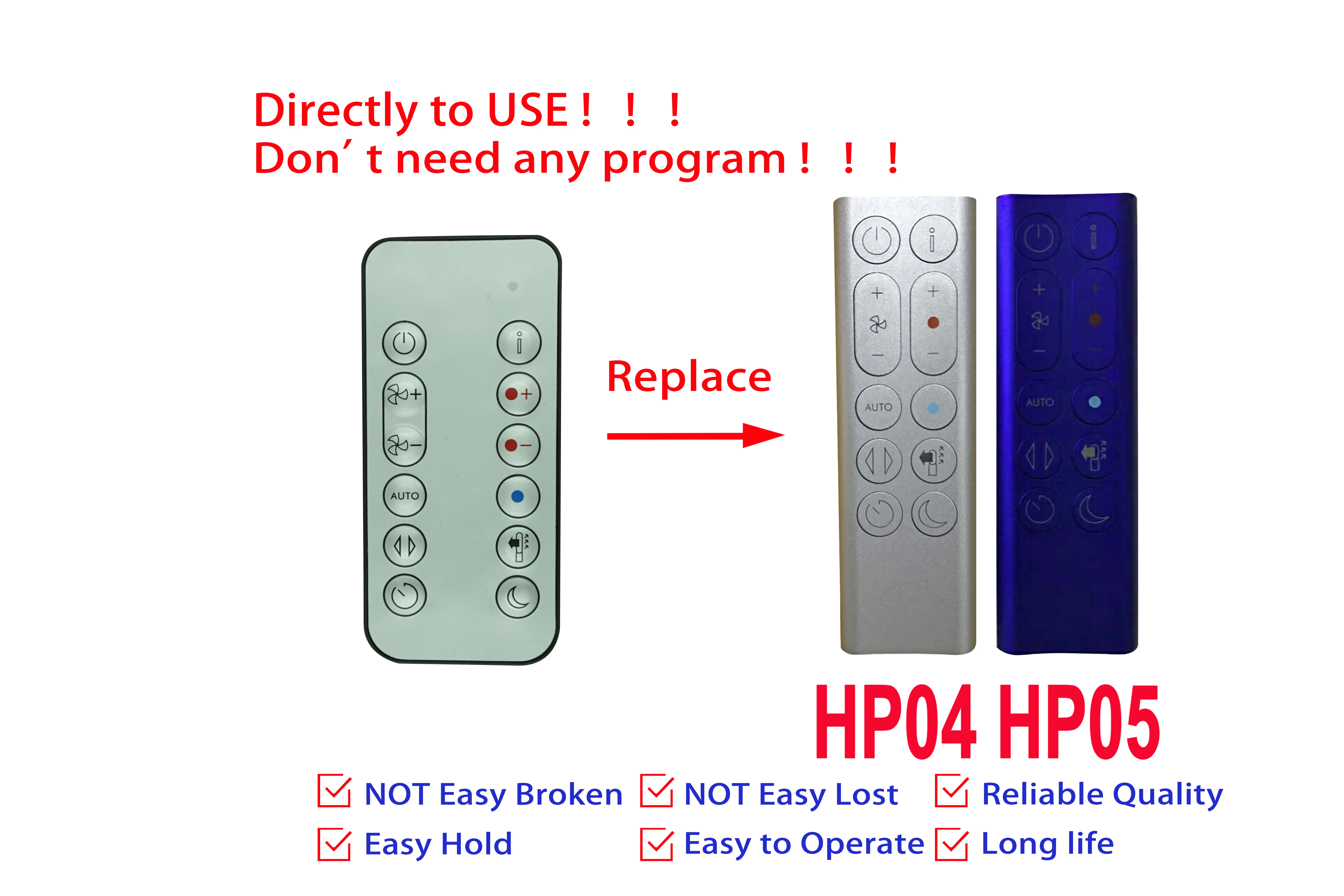 Remote Control For Dyson HP04 HP05 Pure Hot+Cool Air Purifier Heater Fan -  AliExpress