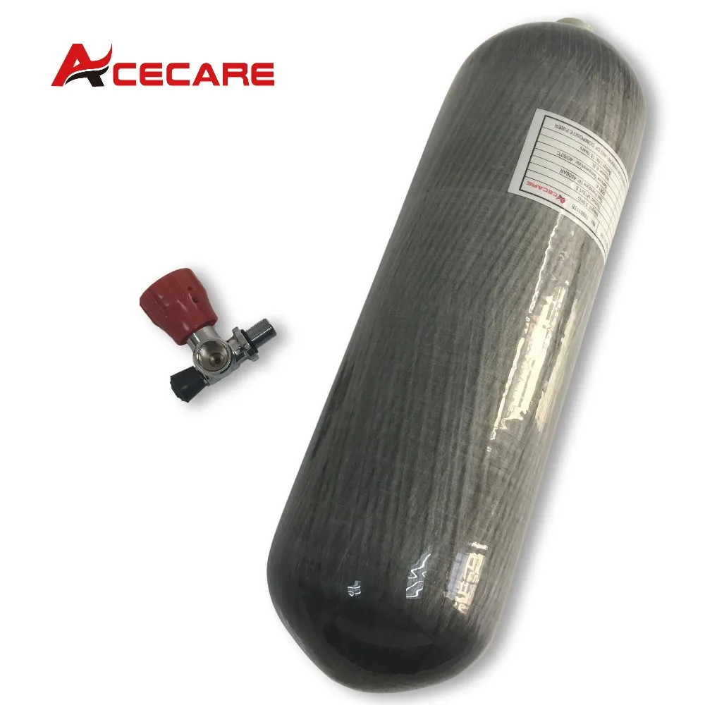 AC16811 Acecare 6.8L CE HPA Пейнтбол Танк PCP углеродного волокна цилиндр для дайвинга сжатого воздуха пистолет/Airforce Condor с клапаном
