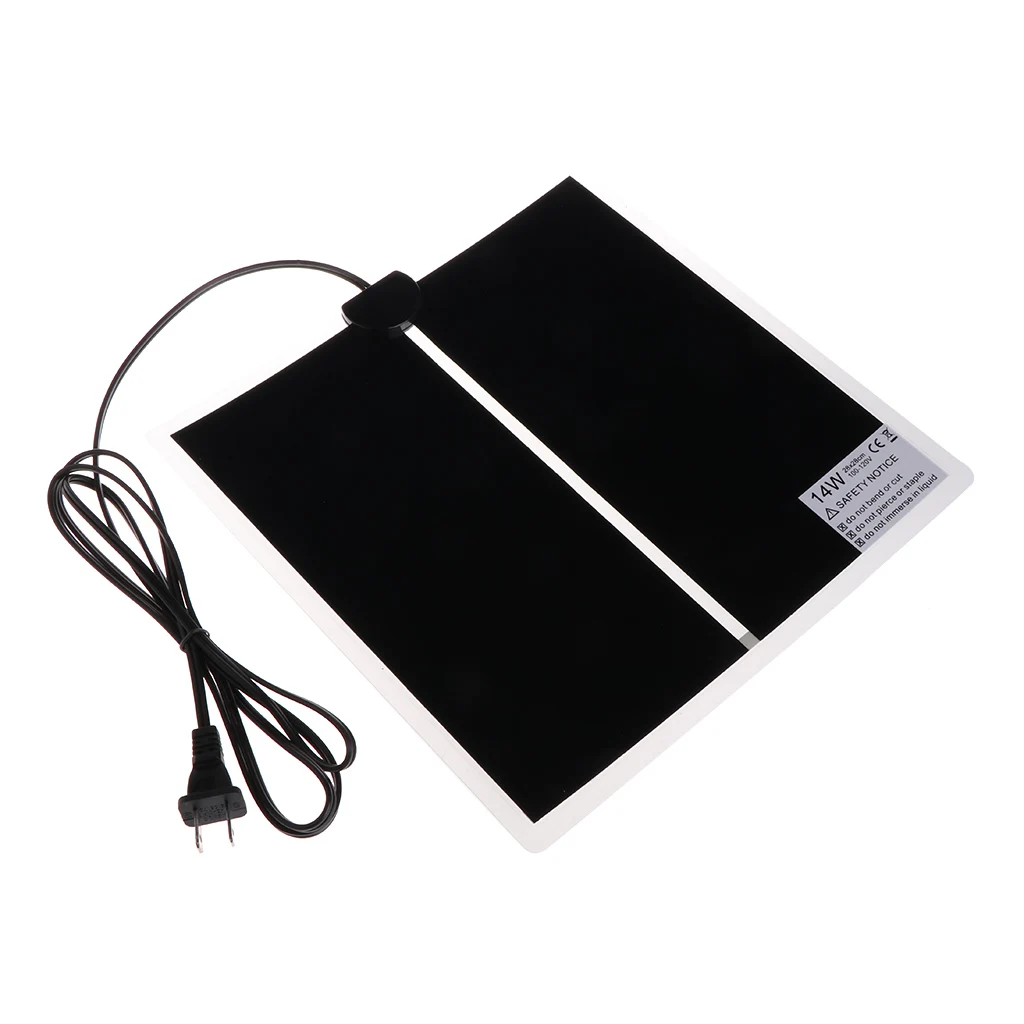 

Pet Heating Mat Warmer Amphibians Bed Reptile Brooder Incubator 100-120V US Plug