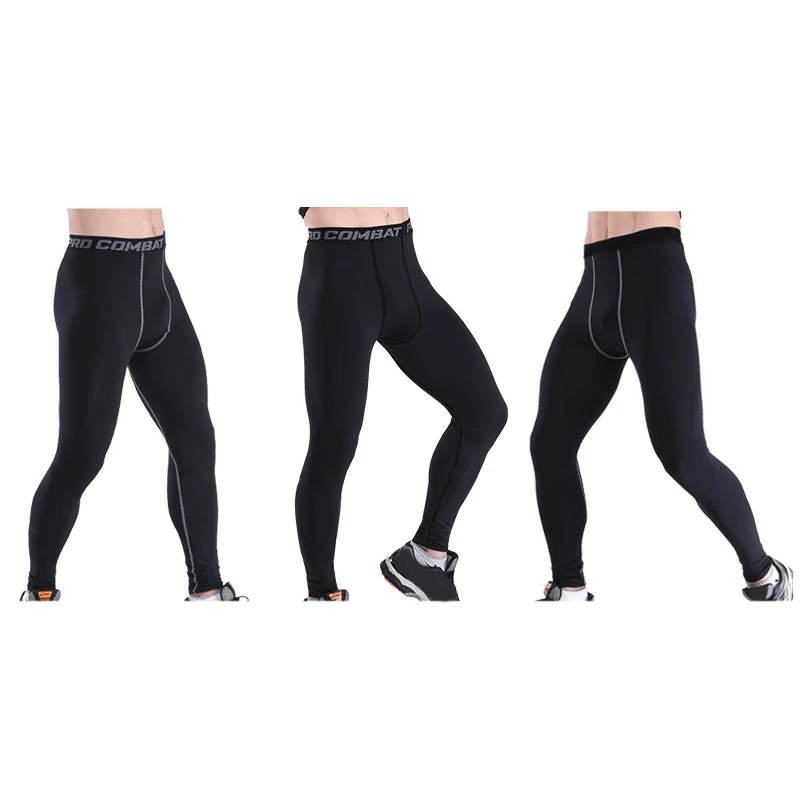 

Mens Fitness Pants Tight Quick Dry Sports Running Workout Leggings THJ99