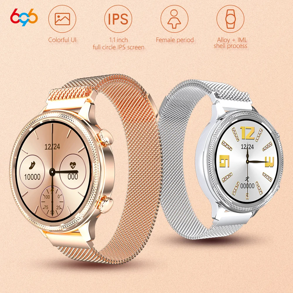 696 Смарт часы android роскошные женские с кровяным давлением модные спортивные