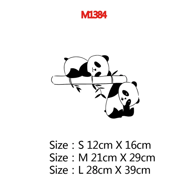 Cute Panda Car Sticker Funny Sticker Vinyl Decal Waterproof Decoration Accessories Car Decal M1384