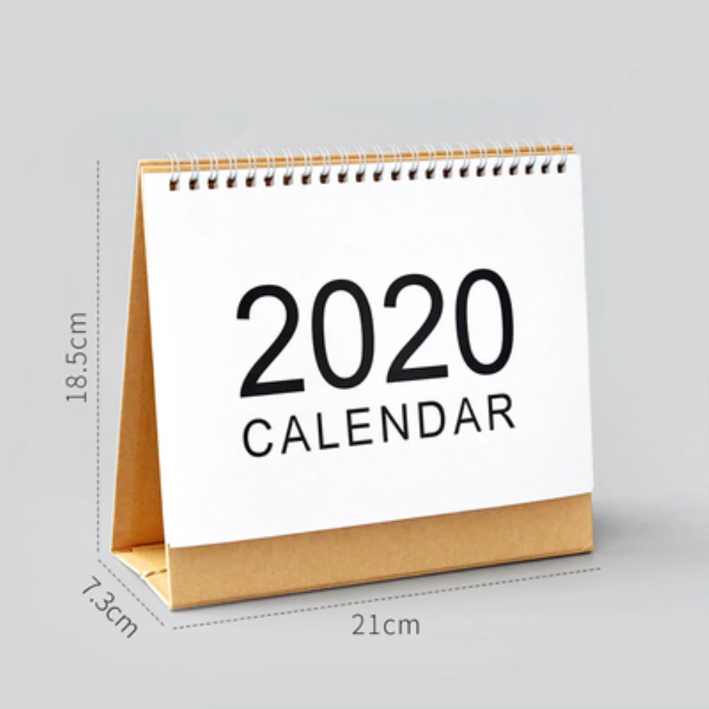 2020 настольный календарь ежемесячный простой с отскоком планировщик 2019 9