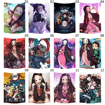 

Anime Kimetsu No Yaiba Wall Hanging Tapestry Home Party Decorative Tapestries Photo Background Cloth Table Cloth Wall Tapestry