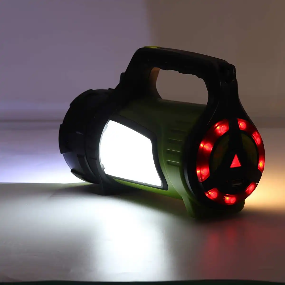 Ручной прожектор Портативный USB Перезаряжаемый светодиодный прожекторный фонарь фонарик водонепроницаемый точечный светильник для кемпинга охоты