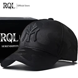 Men's Black Baseball Cap Male Summer Low Profile Camouflage Embroidered Logo Cotton  Mountain Snapback Brand Hip Hop Winter Hat