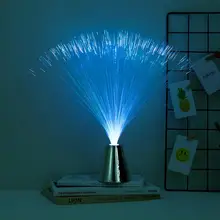Красочный Светодиодный светильник из оптического волокна, праздничная атмосфера, ночник, декор на День святого Валентина, вечерние свадебные украшения для дома