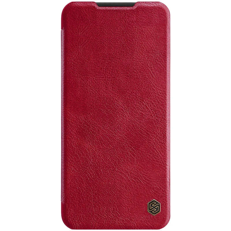 Красный Для Xiaomi Redmi Note 8T чехол Nillkin Qin из искусственной кожи REDMI NOTE 8T флип-чехол s Чехол для Xiaomi Redmi Note 8t чехол с отделением для карт - Цвет: Красный