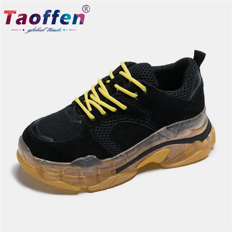 

Taoffen Walking Shoes Women Breathable Sport Women Shoes Classic Sneakers Daily Outdoor Female Lightweight Shoes Size 35-40