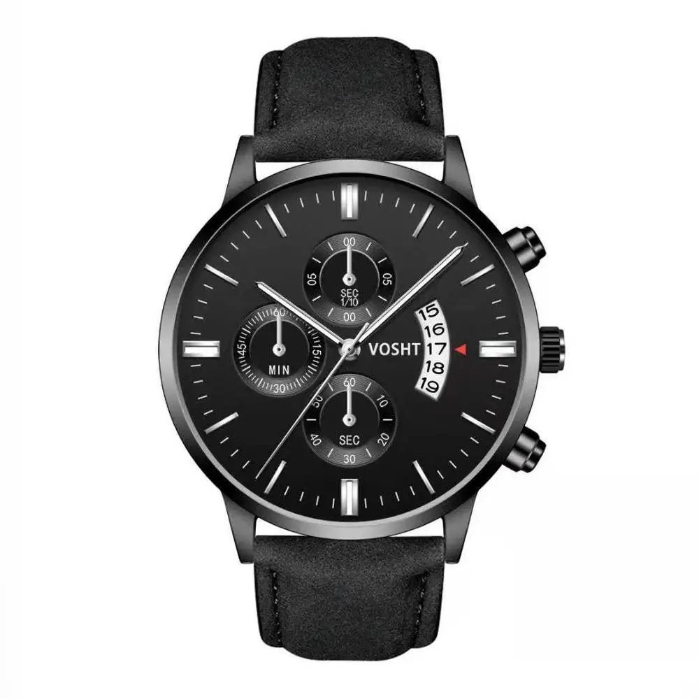 

Men Watches Luxury Famous Brand Men Leather Strap Calendar Watch Men Sports Quartz Watch For Men Relogio Masculino montre homme