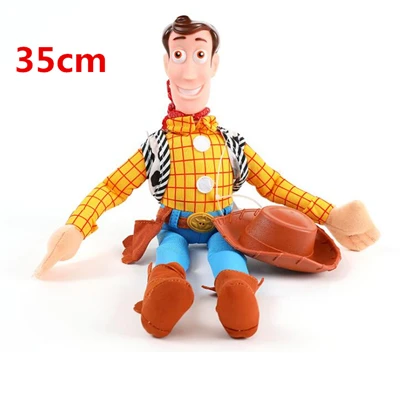 Hot Toy Story Sherif Woody Buzz Lightyear Car Dolls Plush Toys Outside Hang Toy Cute Auto Accessories Car Decoration 25/35/45CM - 35cm woody B