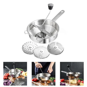 

Manual Vegetable Grinder Cutter Fruit Onion Chopper Universal Stainless Steel U1JE