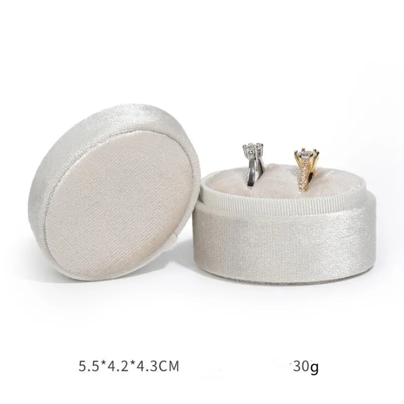 Écrin à Bague En Velours – Petite Boîte Cadeau Pour Fiançailles, Mariage Ou Anniversaire (Bleu)