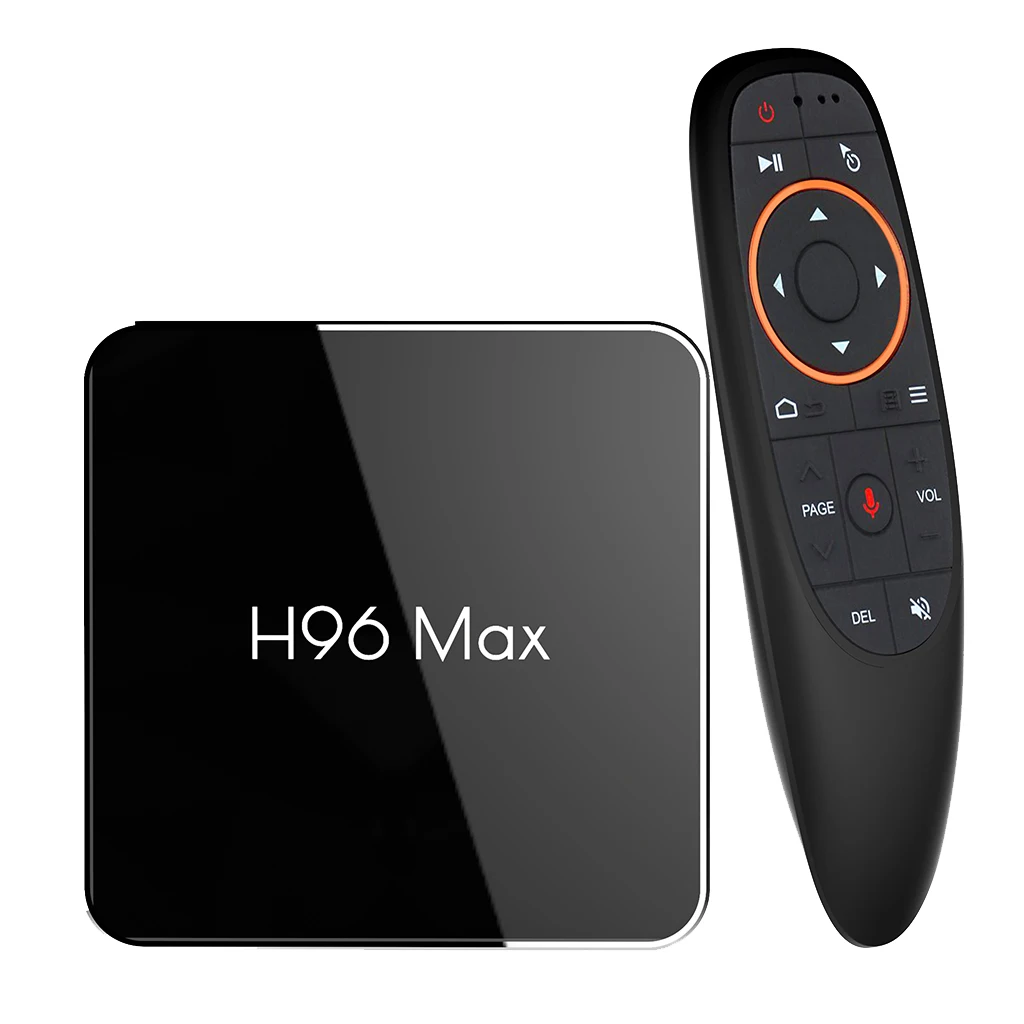 H96 MAX-X2 Android 8.1 4K TV Box 4G+32G Quad Core Voice Control WiFi 3D AU