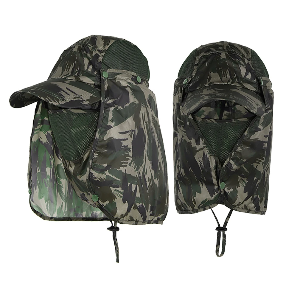 Fishing Hat Sun Protector Quick-drying Cool Face Neck Cover Protection Anti-UV Full Head Outdoor Sports Cap Headwaer fishing hat