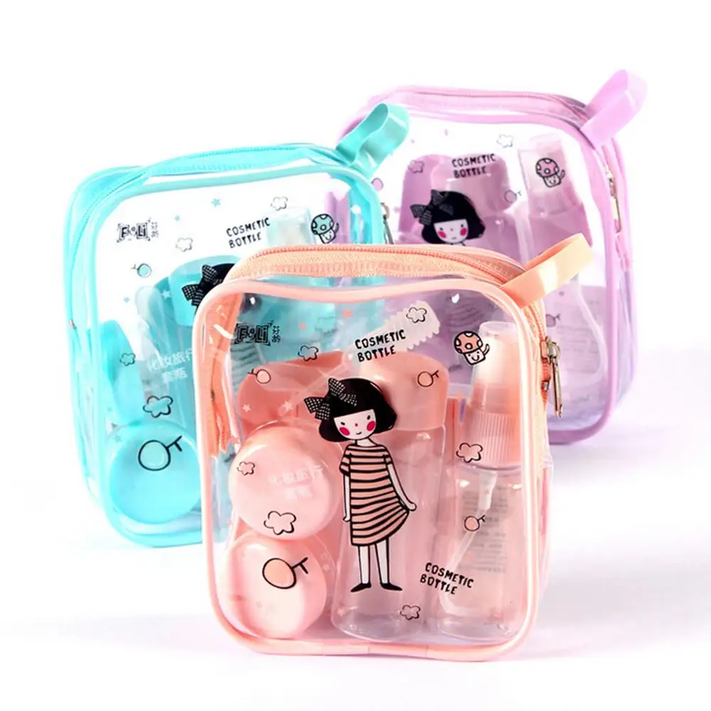 

8Pcs Mini Plastic Empty Make-up Cosmetics Container Travel Transparent Bottle Eyeshadow Makeup Face Cream Jar Pot Bottle