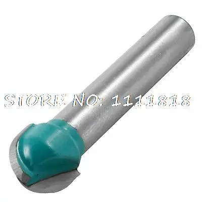 

Green Dual Flutes Straight Shank Core Box Router Bit 1/4" x 3/8" for Woodworking