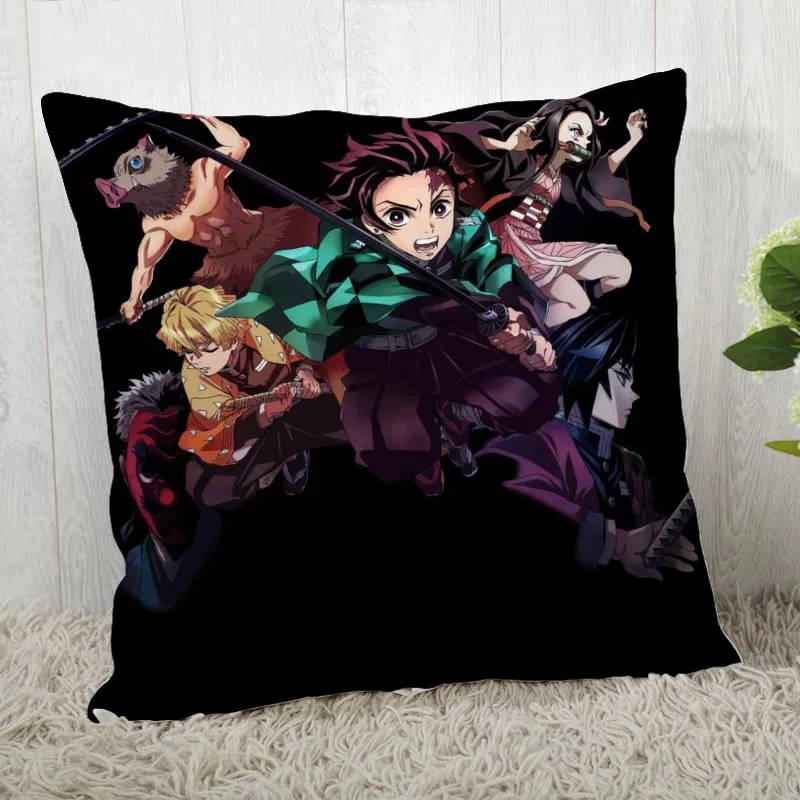 45*45 наволочка Kimetsu No Yaiba принт для свадьбы наволочка с рисунком наволочки - Цвет: Pillowcase 12