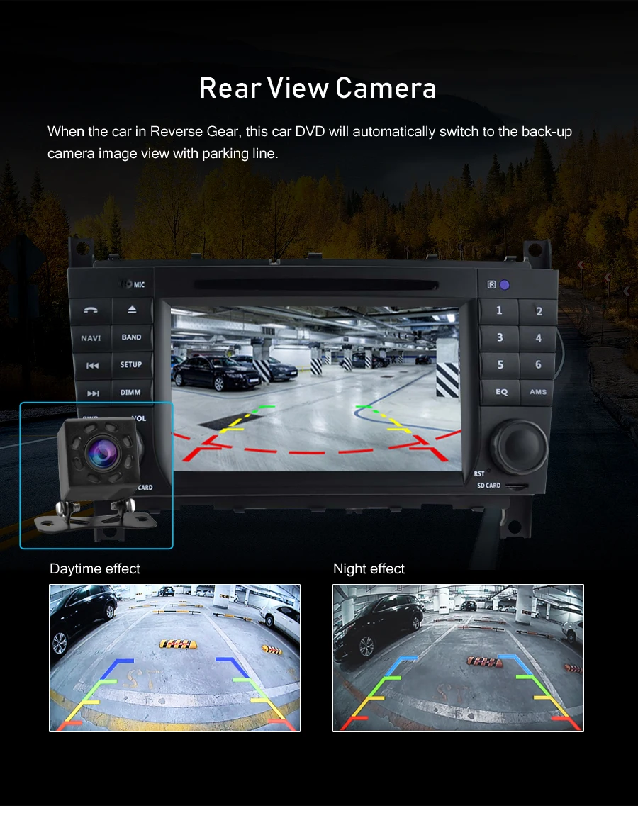 Sale Android 9.0 Car GPS Navigation Radio Stereo For Mercedes Benz/Sprinter/W203/a180 2008-2012 Auto Audio WIFI DVD Video Multimedia 8