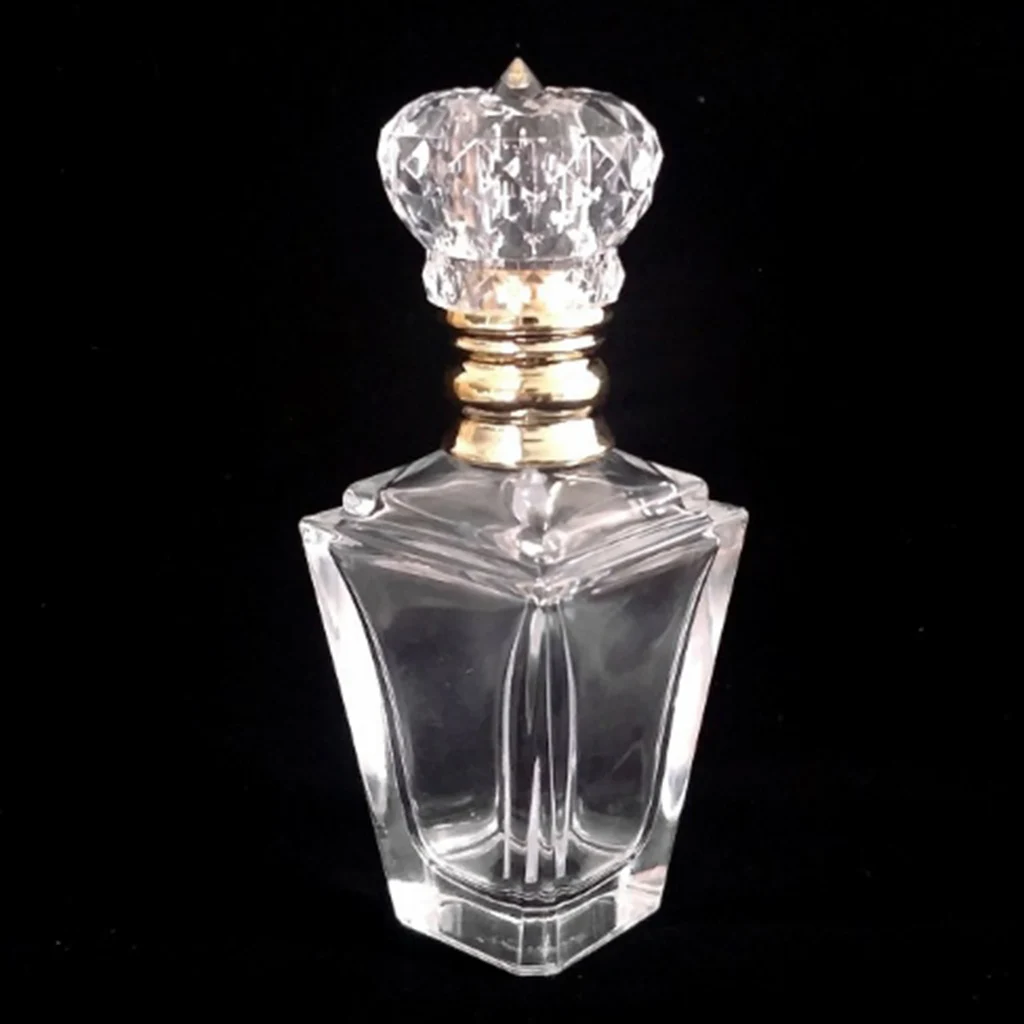 Vintage Glass Empty Refillable Mini Perfume Bottle, 60ml/2oz, Great Gift for Women or Men