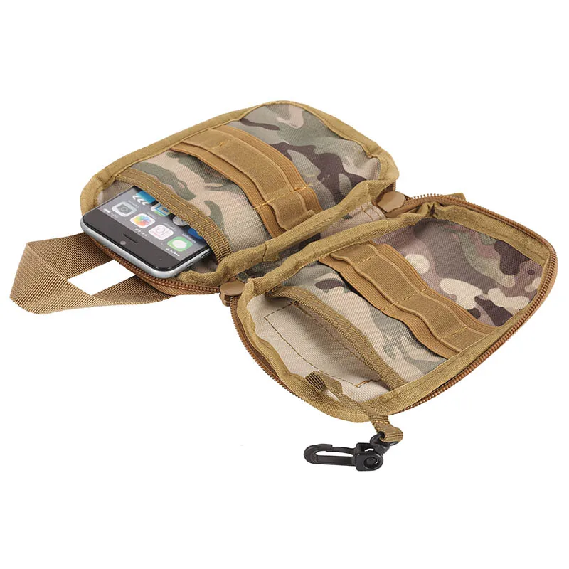 Открытый военный EDC Molle Чехол поясная сумка камуфляжная Водонепроницаемая нейлоновая многофункциональная Повседневная Мужская поясная сумка чехол для телефона